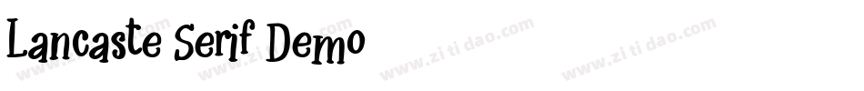 Lancaste Serif Demo字体转换
